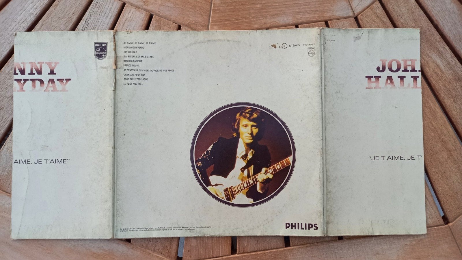 LP JOHNNY HALLYDAY. JE T AIME...1974, Enlèvement ou Envoi, Utilisé