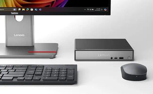 Lenoco ThinkCentre neo 50q QC mini PC + toetsenbord + muis, Computers en Software, Desktop Pc's, Nieuw, SSD, Snapdragon, Lenovo