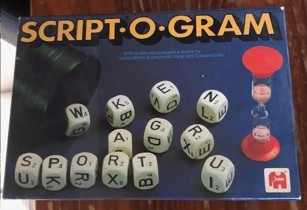 script-o-gram(1979) spel in goede staat (doos=18x12x6 cm), Enlèvement ou Envoi, Utilisé, JUMBO