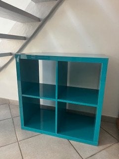 IKEA KALLAX kast turquoise, Huis en Inrichting, Ophalen, Zo goed als nieuw