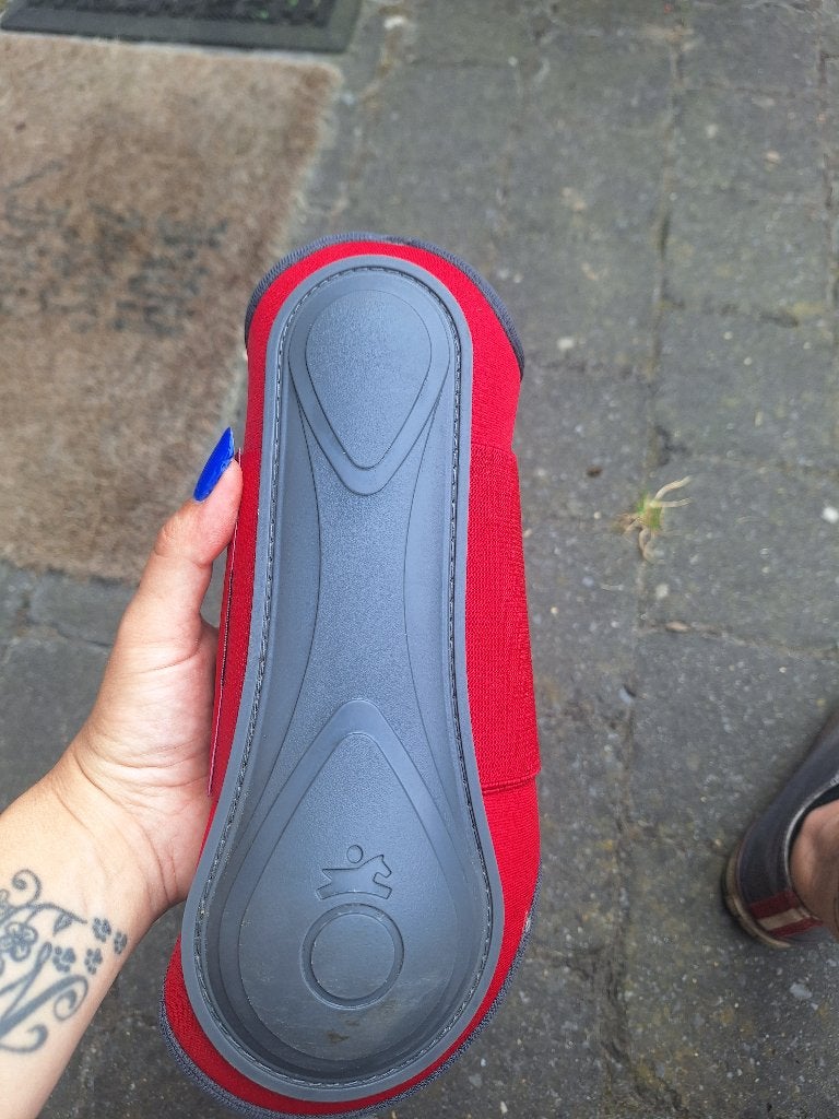 Getten decathlon rood, Fouganza, Nieuw, Full, Beenbeschermers