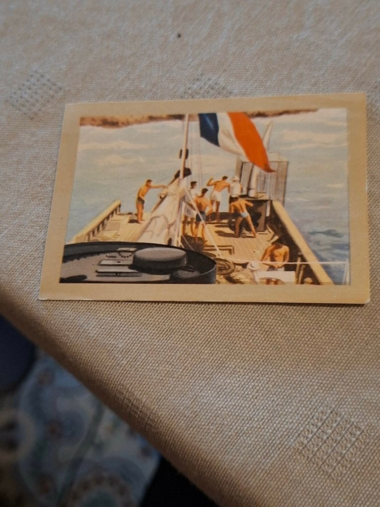 Prentje/Chromo : De Calypso / Chocolade Jacques, Verzamelen, Ophalen of Verzenden, Gebruikt, Overige onderwerpen, Prent