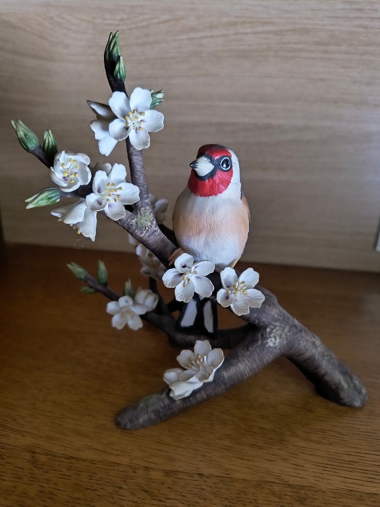"European Goldfinch" - Franklin mint Porcelain 1979, Verzamelen, Ophalen, Zo goed als nieuw, Dier