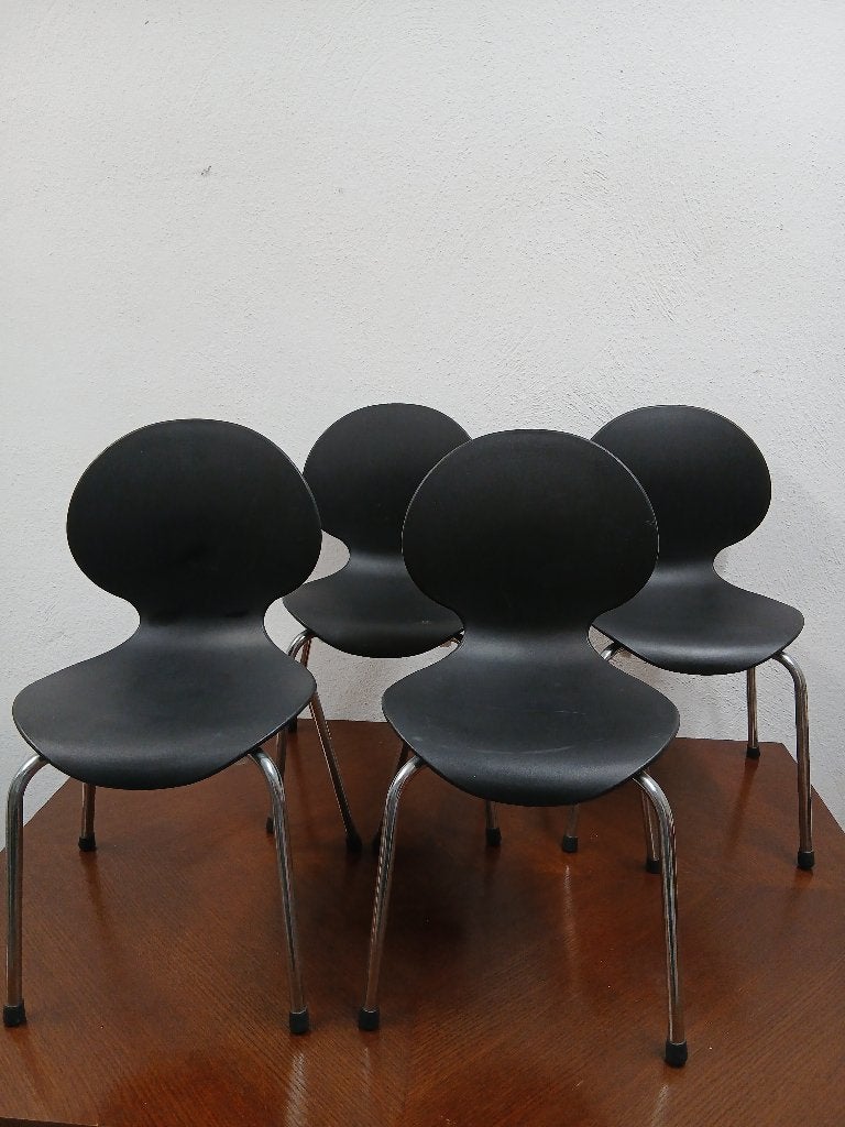Set van 4 vintage design kinderstoeltjes Galvano Tecnica, Ophalen of Verzenden, Gebruikt, Stoel(en)