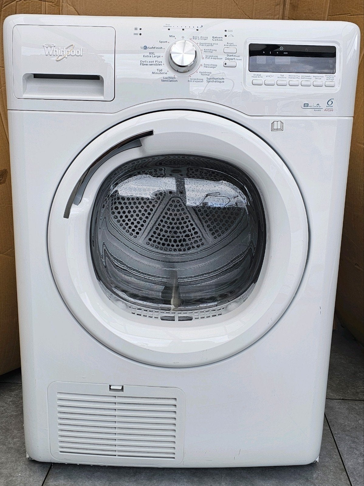 Whirlpool A++ 8KG warmtepomp codens droogkast, Elektronische apparatuur, Ophalen, 8 tot 10 kg, Zo goed als nieuw, Condens