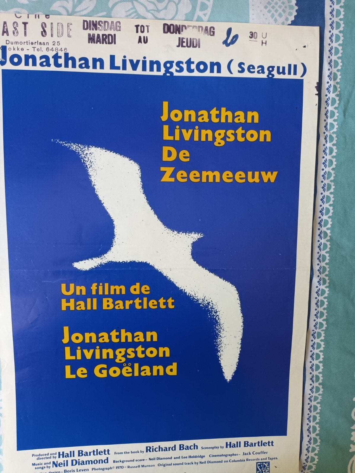 filmposter Jonathan livingstone, Verzamelen, Posters, Ophalen of Verzenden, A1 t/m A3, Film en Tv, Rechthoekig Staand