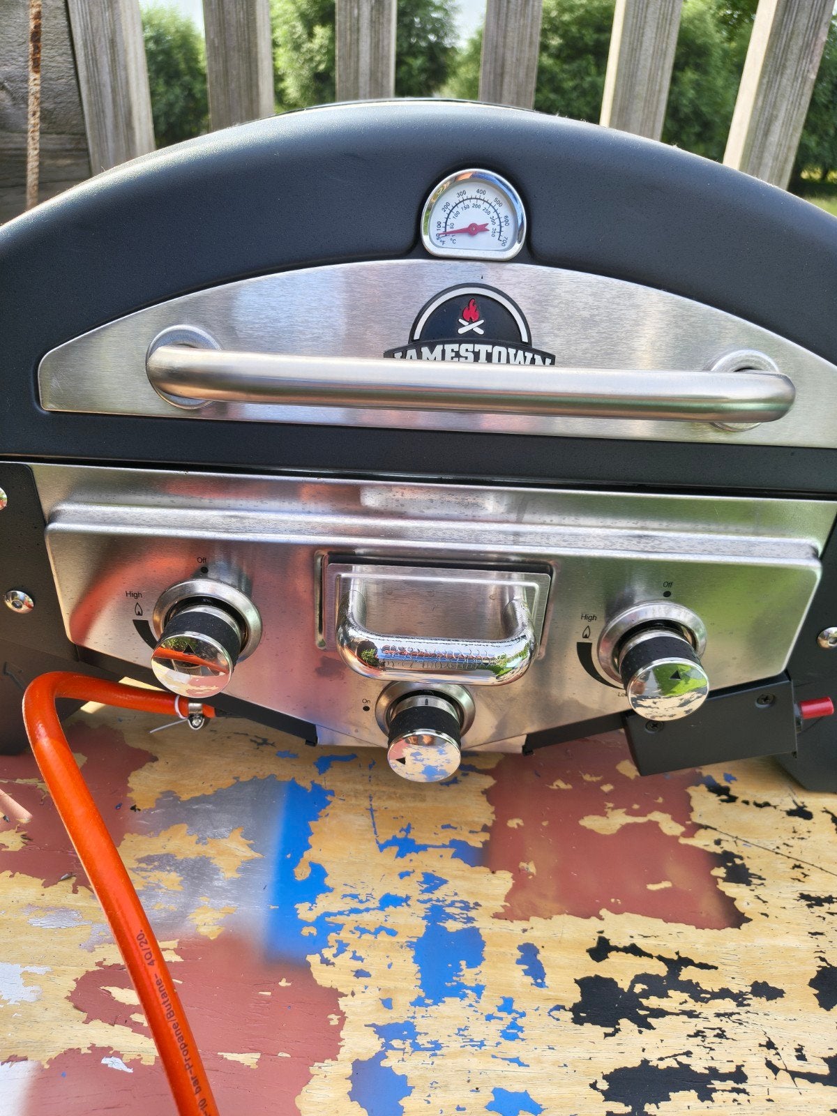 Jamestown gas grill, Tuin en Terras, Ophalen, Zo goed als nieuw, Jamestown (Gamma)