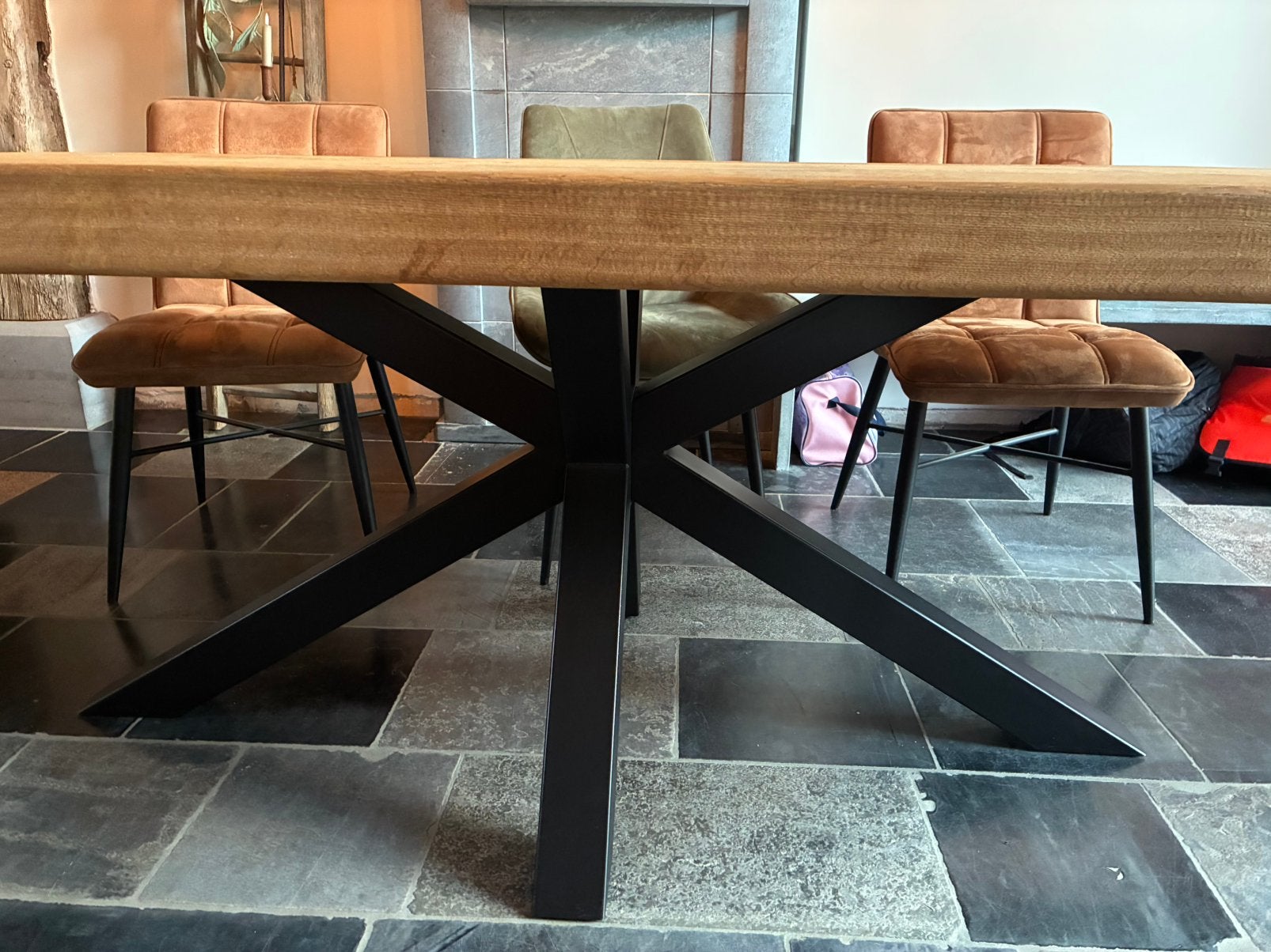 Eiken tafel, Huis en Inrichting, Ophalen of Verzenden, Zo goed als nieuw