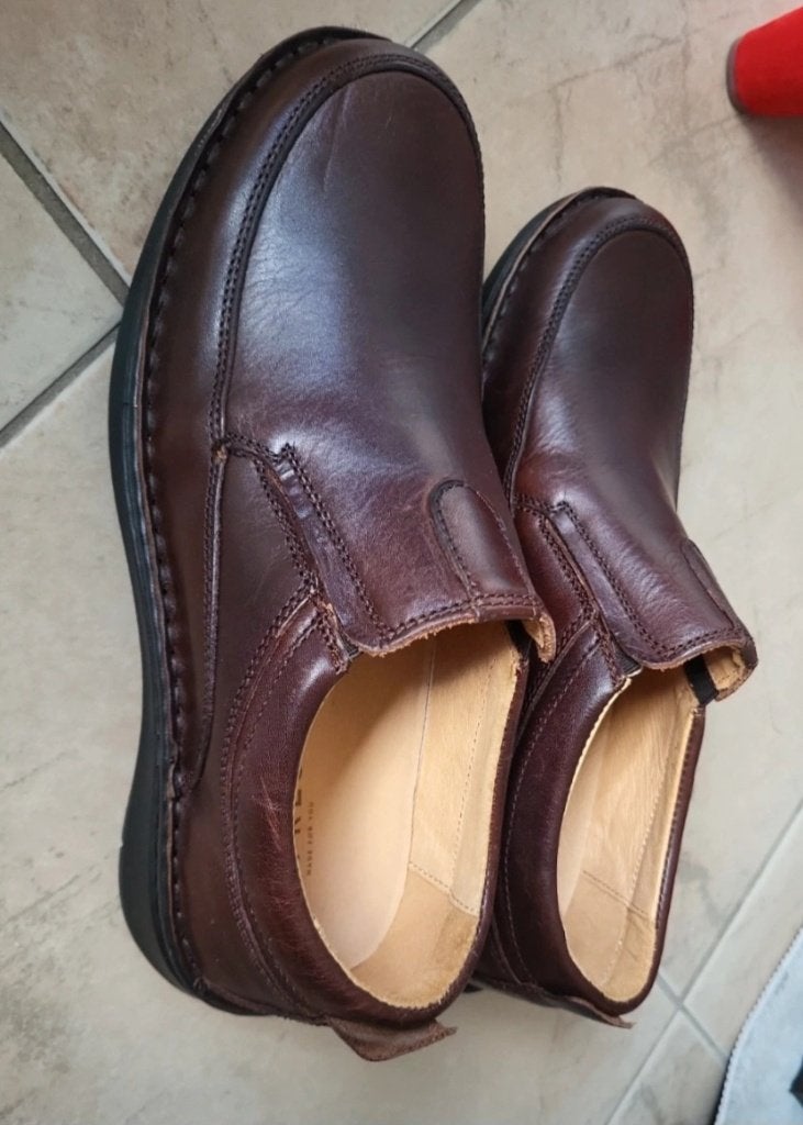 Mocassin cuire homme pointure 41, Enlèvement ou Envoi, Comme neuf, Brun, Autres types
