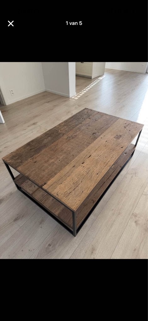 Salontafel hout te koop, Ophalen, Zo goed als nieuw, Rechthoekig