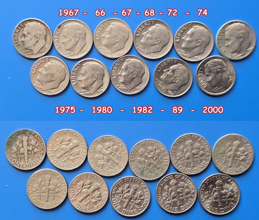 USA-LIBERTY- 1967-66-67-68-72-74-75-80-82-89-2000, Timbres & Monnaies, Enlèvement ou Envoi