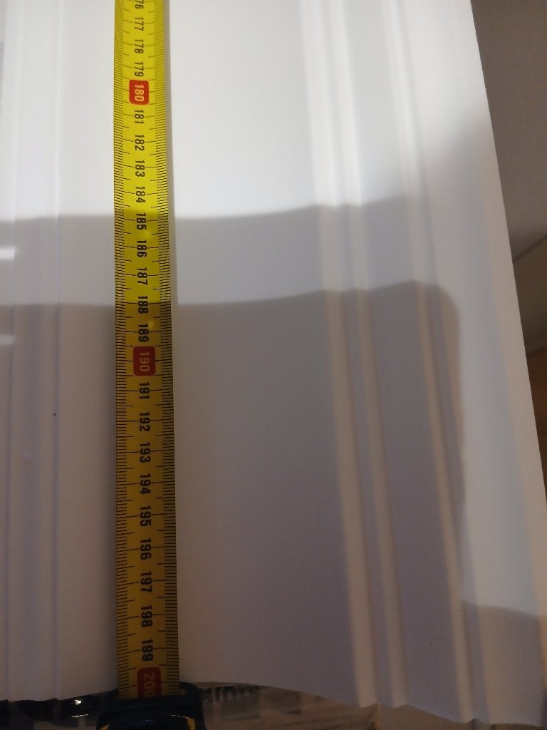 Hoeklijsten wit rustiek, Doe-het-zelf en Bouw, Plinten en Afwerking, Ophalen, Overige materialen, 150 tot 200 cm, Lijsten
