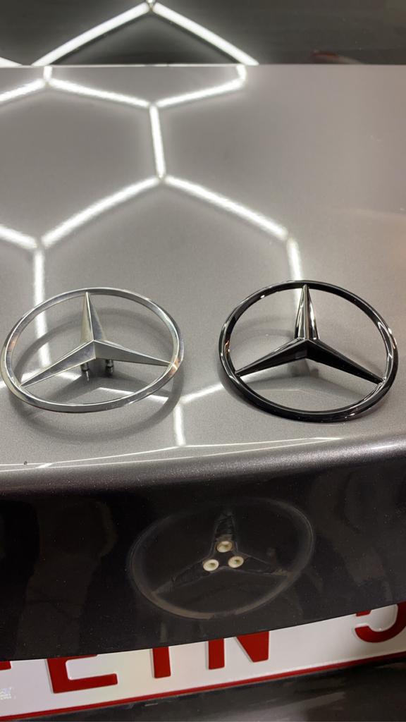 Etoile coffre mercedes pour different modeles en noir, Enlèvement ou Envoi, Comme neuf