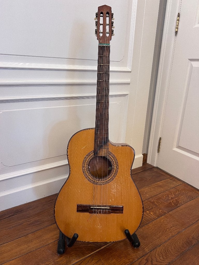 Indelicato – Vintage gitaar uit Sicilië  – jaren 60, Muziek en Instrumenten, Snaarinstrumenten | Gitaren | Akoestisch, Gebruikt