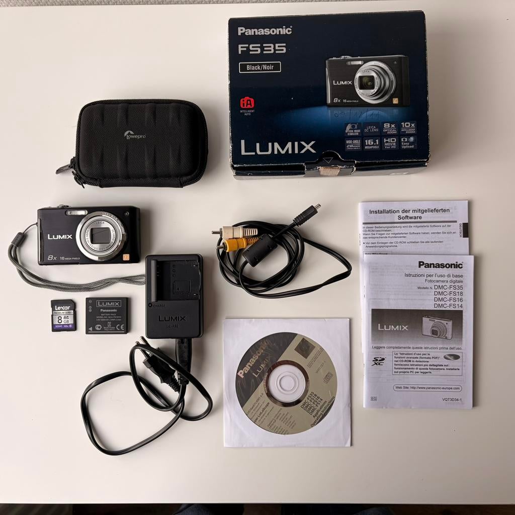 Panasonic Lumix DMC-FS35 - Compactcamera met Leica lens, Audio, Tv en Foto, Fotocamera's Digitaal, Zo goed als nieuw, Ophalen of Verzenden