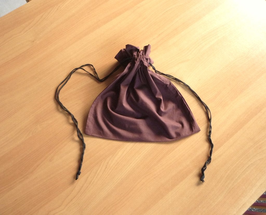 Aubergine bruine katoenen reiszak opbergzak kledingzak, Enlèvement ou Envoi