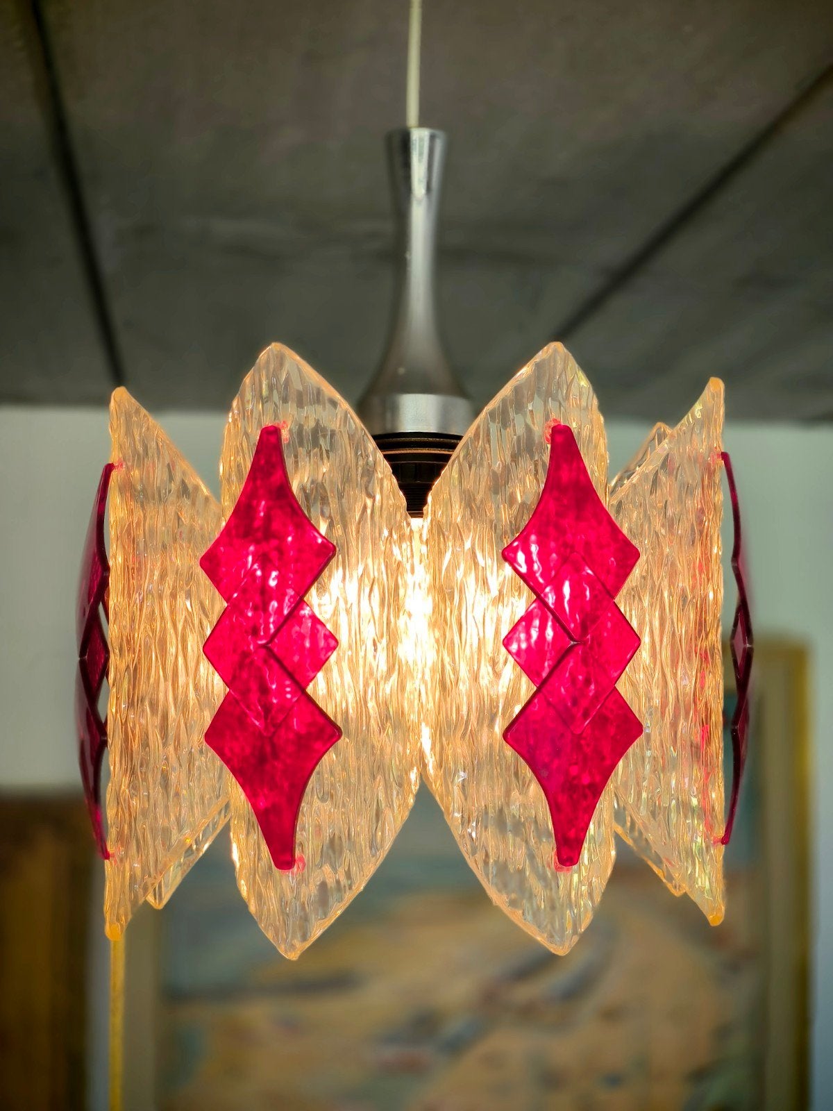 Lampe suspendue Marbach Leuchten , année 1960, Maison & Meubles, Lampes | Suspensions, Enlèvement ou Envoi, Utilisé