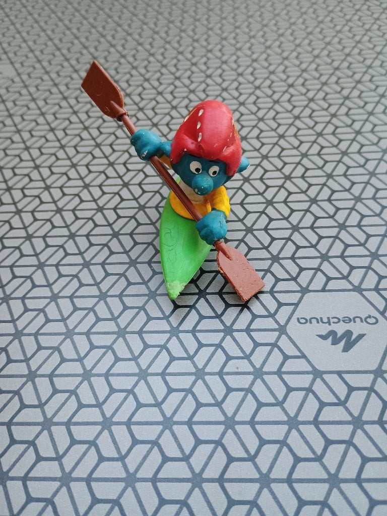 Supersmurf Kajakker – Variant 4.0502, Verzamelen, Smurfen, Ophalen of Verzenden, Gebruikt, Overige Smurfen, Poppetje, Figuurtje of Knuffel