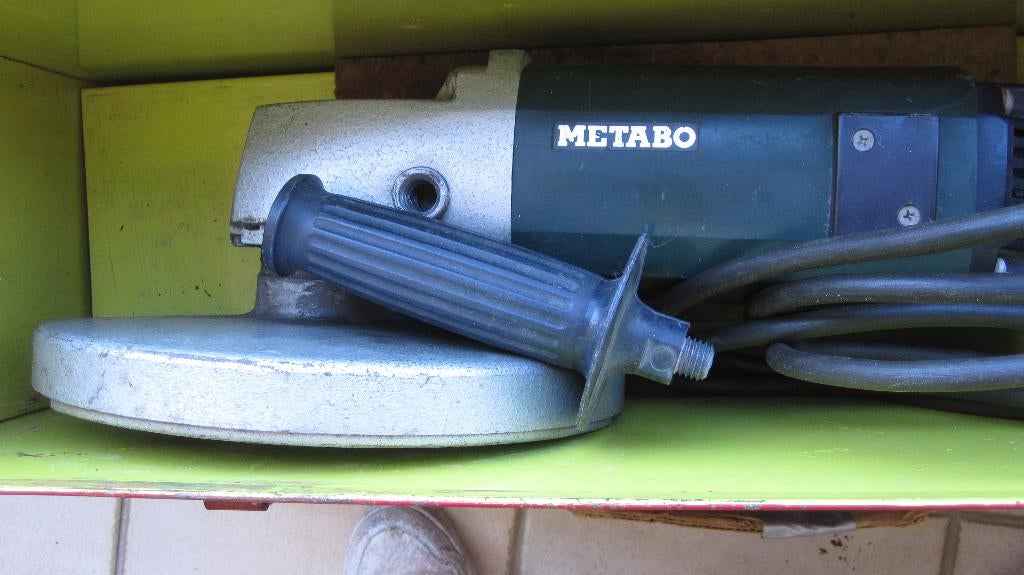Metabo slijpschijf- Haakse slijper, Ophalen of Verzenden, Zo goed als nieuw, 1000 watt of meer, Rechte handslijpmachine