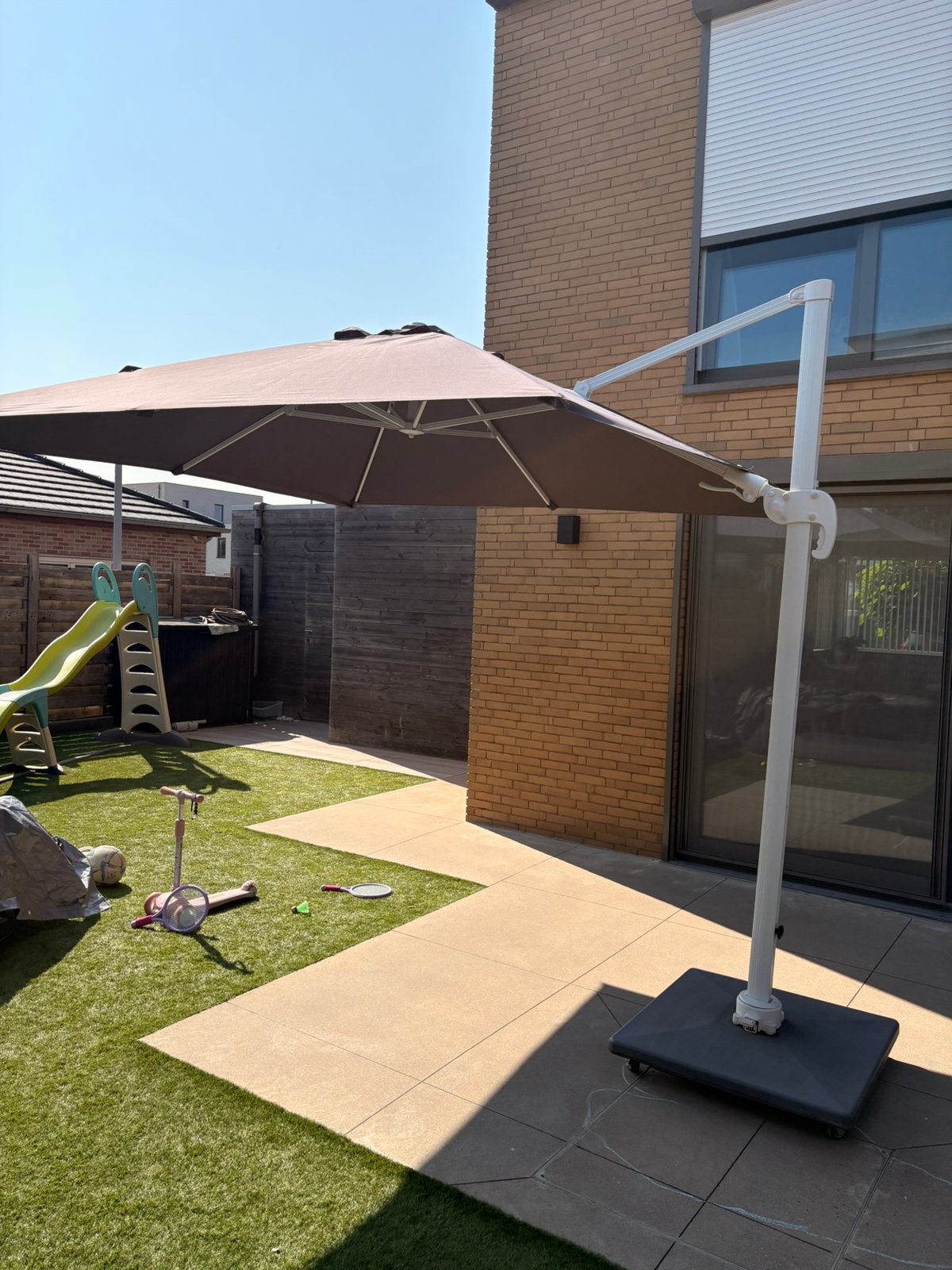 Avola parasol, Tuin en Terras, Parasols, Ophalen, Gebruikt, 2 tot 3 meter, Parasolvoet