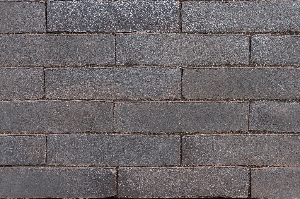 Pavés en terre cuite noire (format valse/valse) 107m², Jardin & Terrasse, Pavé & Dalles, Neuf, Briques, Autres matériaux, 10 m²² ou plus