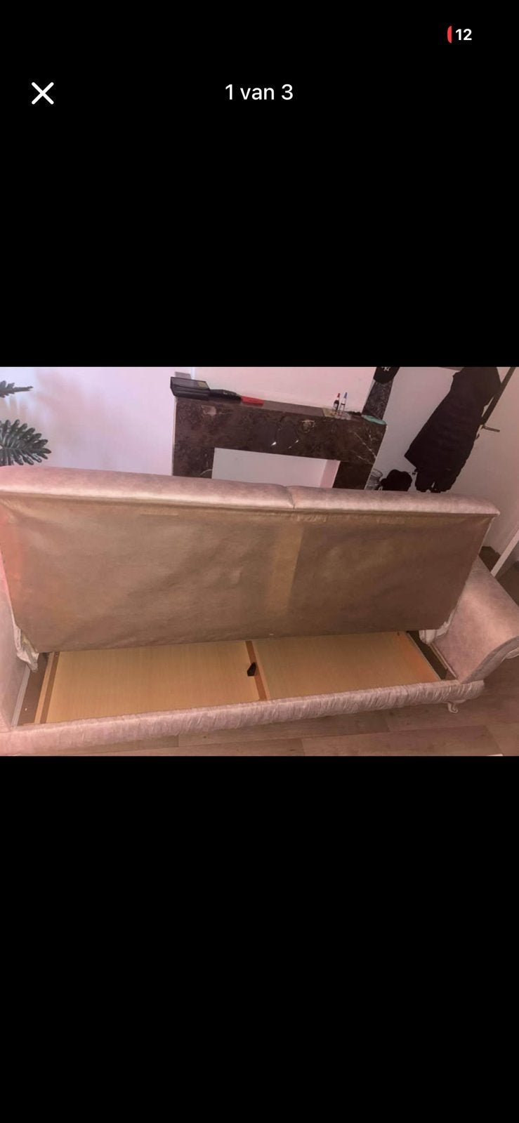 Slaapzetel, Huis en Inrichting, Ophalen, Overige materialen, Driepersoons, Rechte bank