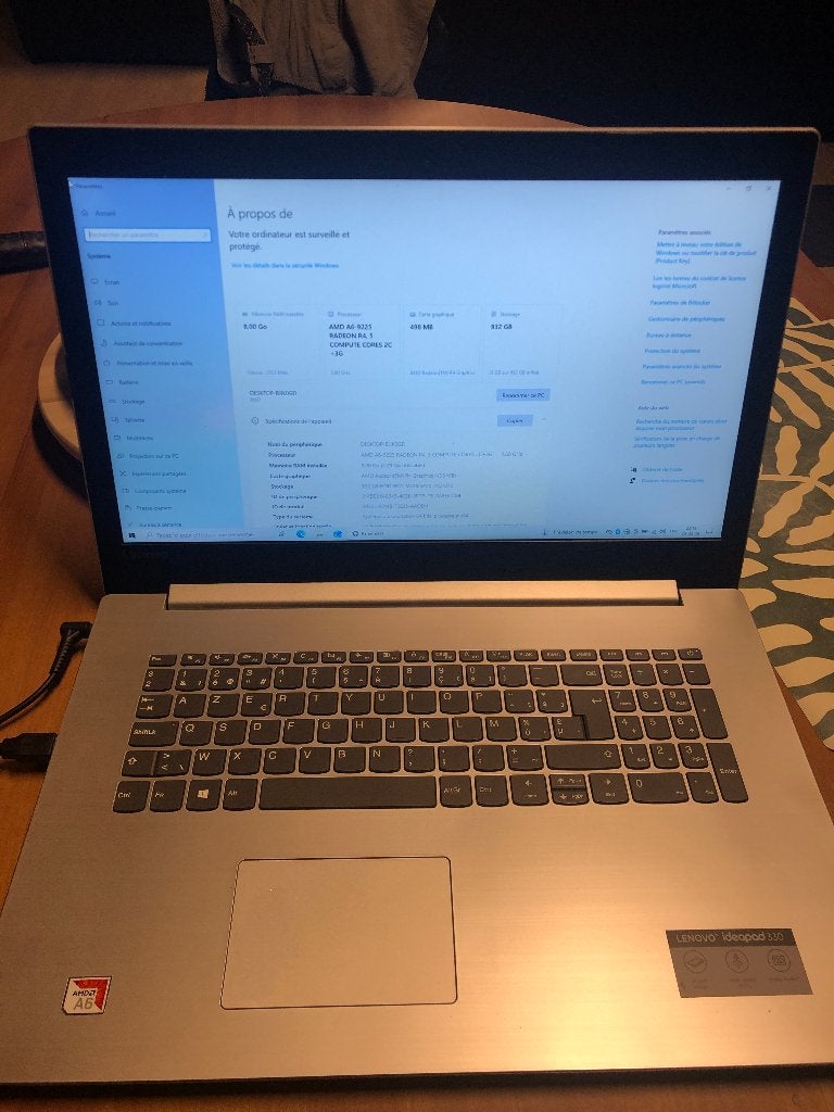 PC Lenovo grand écran 17.3 led, HDD, Enlèvement ou Envoi, 17 pouces ou plus, Utilisé
