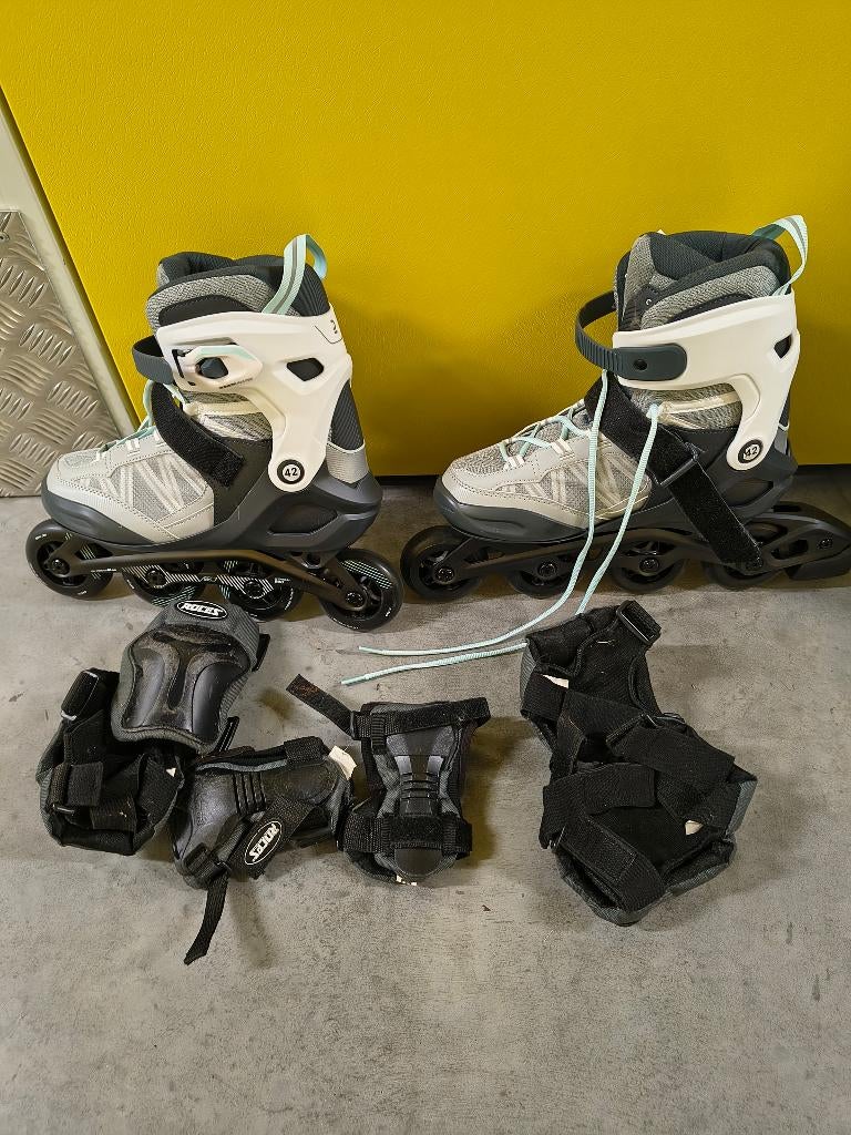 Inline skates, maat 42, Sport en Fitness, Skeelers, Ophalen, Roces, Zo goed als nieuw, Inline skates 4 wielen