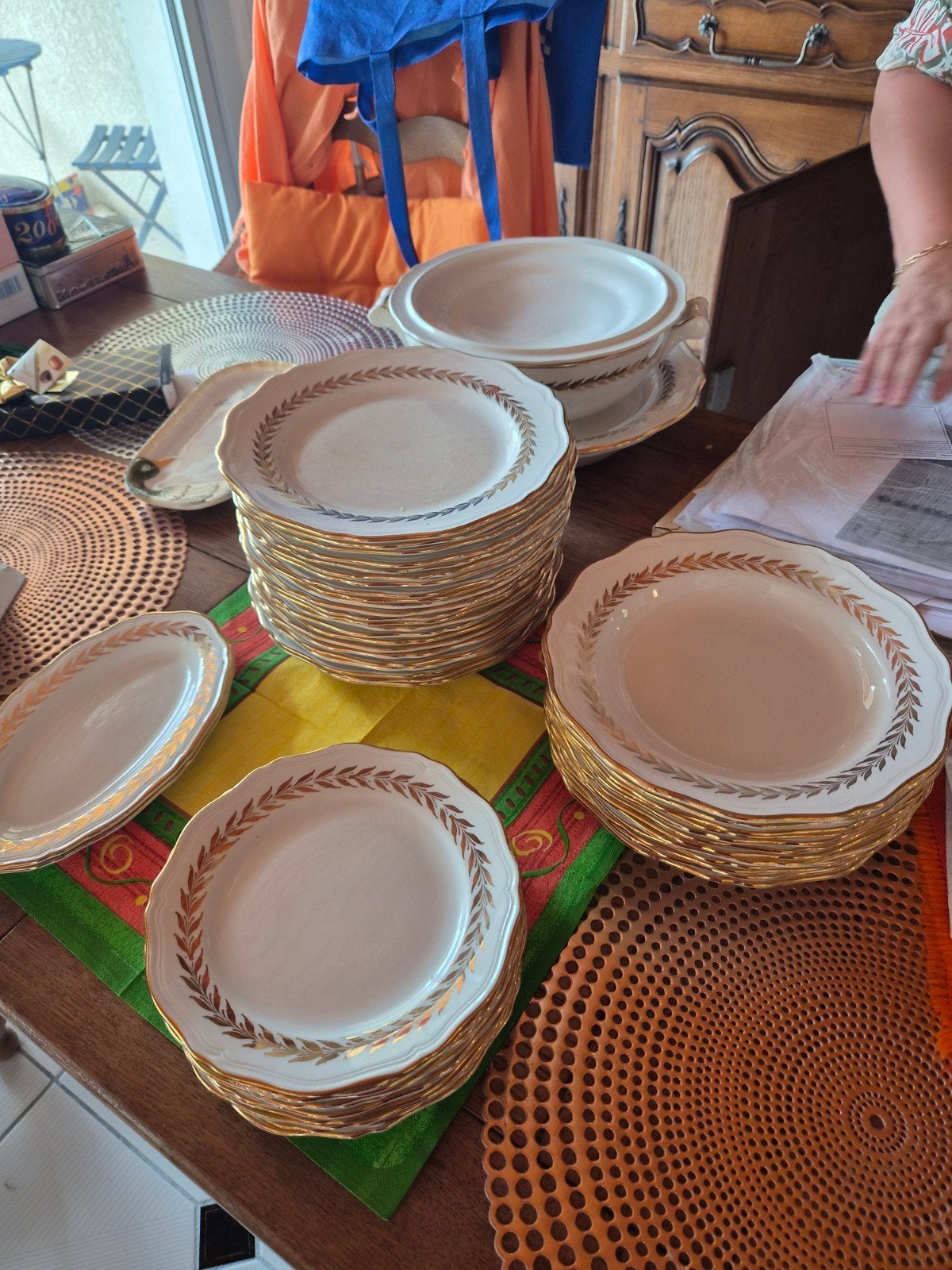Vintage Poreylor porcelein servies –  compleet servies, Antiek en Kunst, Antiek | Servies compleet, Ophalen