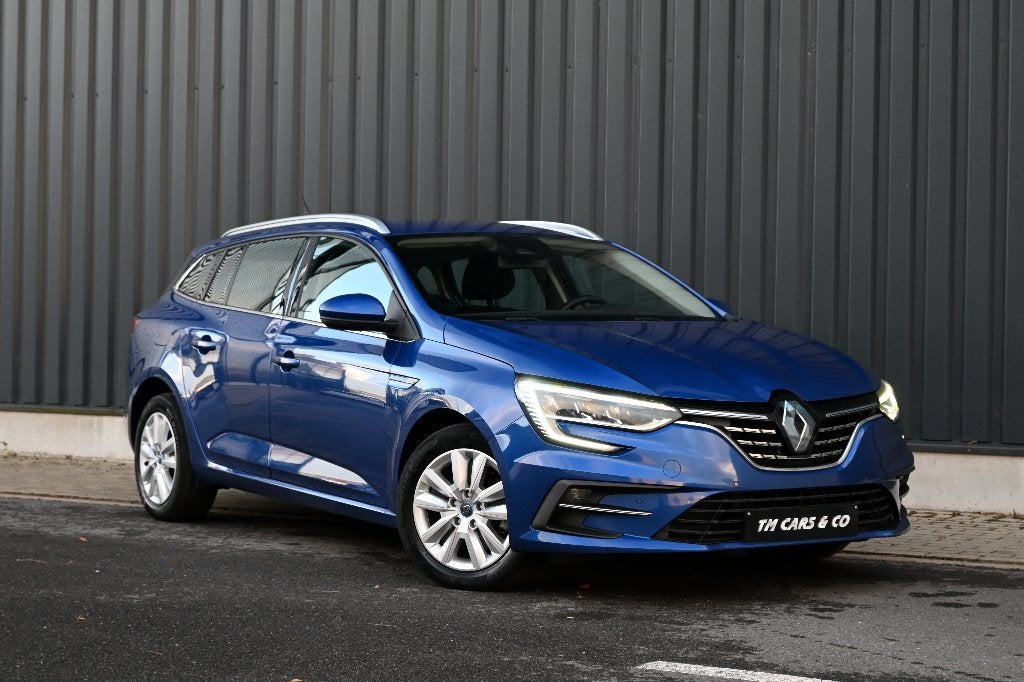Renault Megane 1.6 Hybrid Cruise, LED, Keyless, Line ass BTW, Auto's, Dealer onderhouden, 1250 kg, 4 cilinders, Leder en Stof