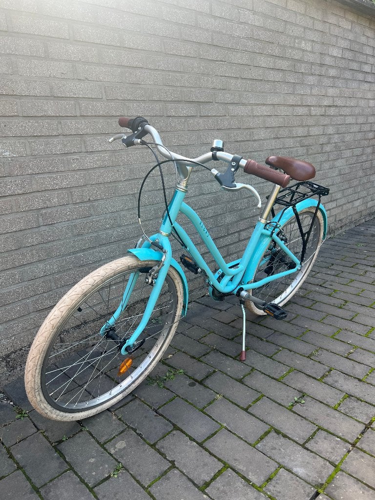 B'Twin Elops 500 kinderfiets 24", 6 versnellingen, Ophalen, 20 inch of meer, Gebruikt, Velgrem