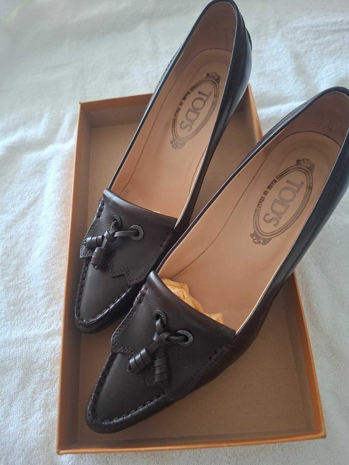 chaussures femme TOD’S brun., Kleding | Dames, Schoenen, Ophalen, Pumps, Bruin, Zo goed als nieuw