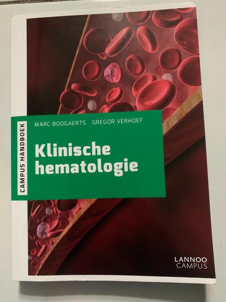 Klinische hematologie, Boeken, Ophalen, Gelezen, Hoger Onderwijs, Lannoo Campus