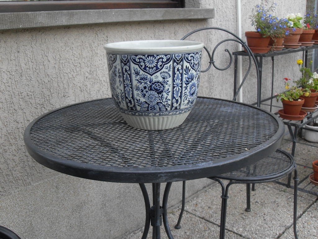 2 cachepots in delfts blauw, Ophalen of Verzenden