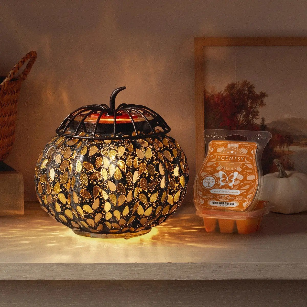 Réchaud Scentsy Golden Gourd NOUVEAU 60€, Maison & Meubles, Accessoires pour la Maison | Autre, Enlèvement ou Envoi, Neuf