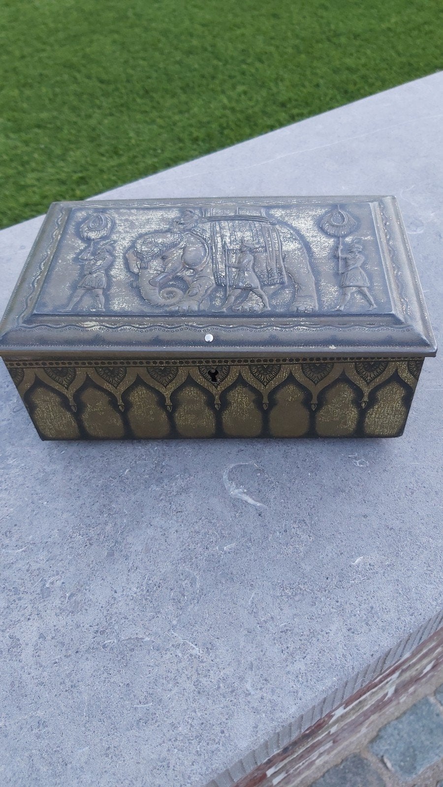 Vintage ijzeren doosje Coté d'Or, Verzamelen, Ophalen