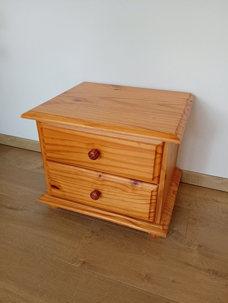 Houten ladekastje, Ophalen, Gebruikt, 1 of 2 laden, 50 tot 100 cm