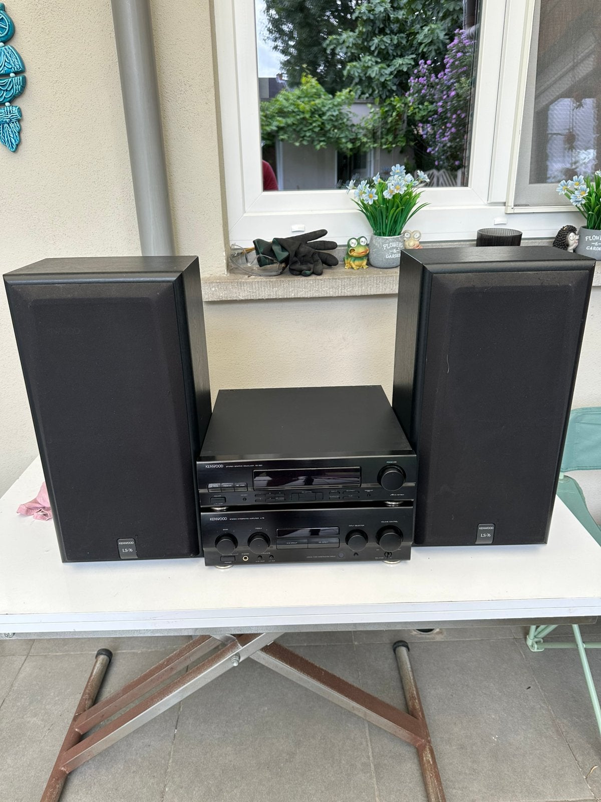 Kenwood boxen,versterken en equaliser, TV, Hi-fi & Vidéo, Enlèvement, Comme neuf