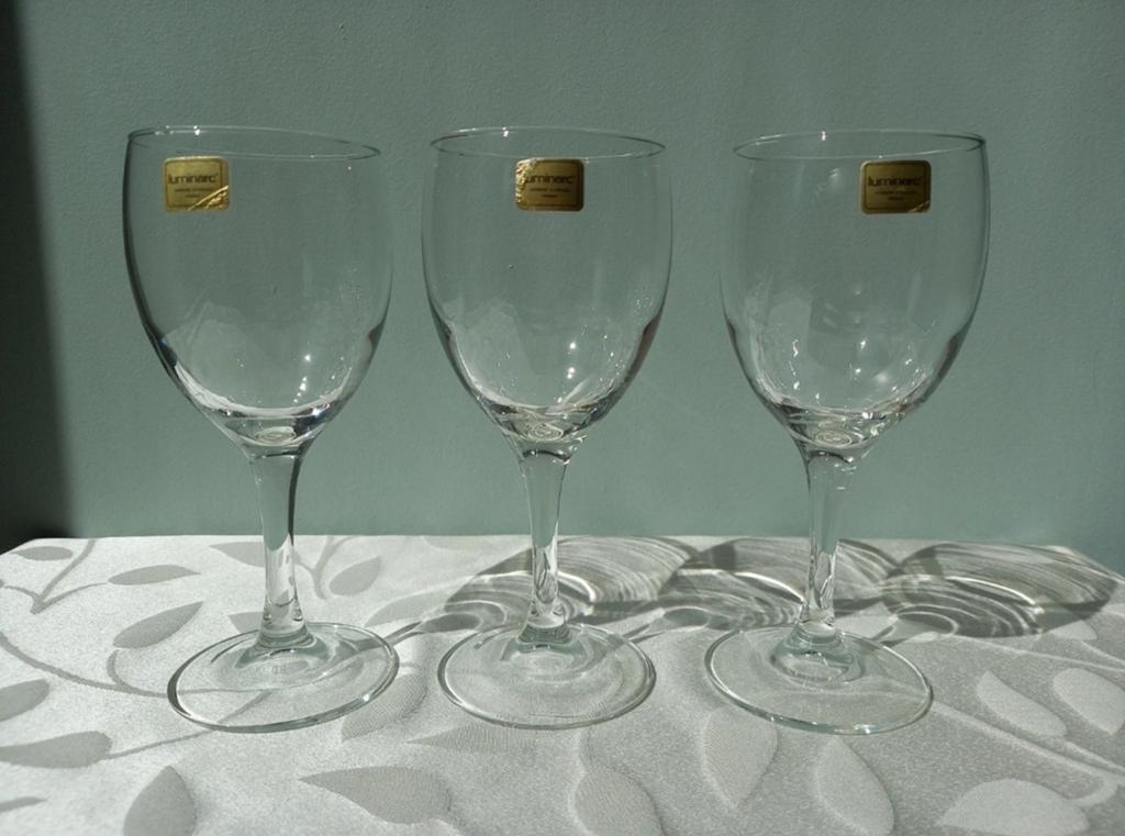 Set 3 wijnglazen, Ophalen of Verzenden, Zo goed als nieuw, Overige typen