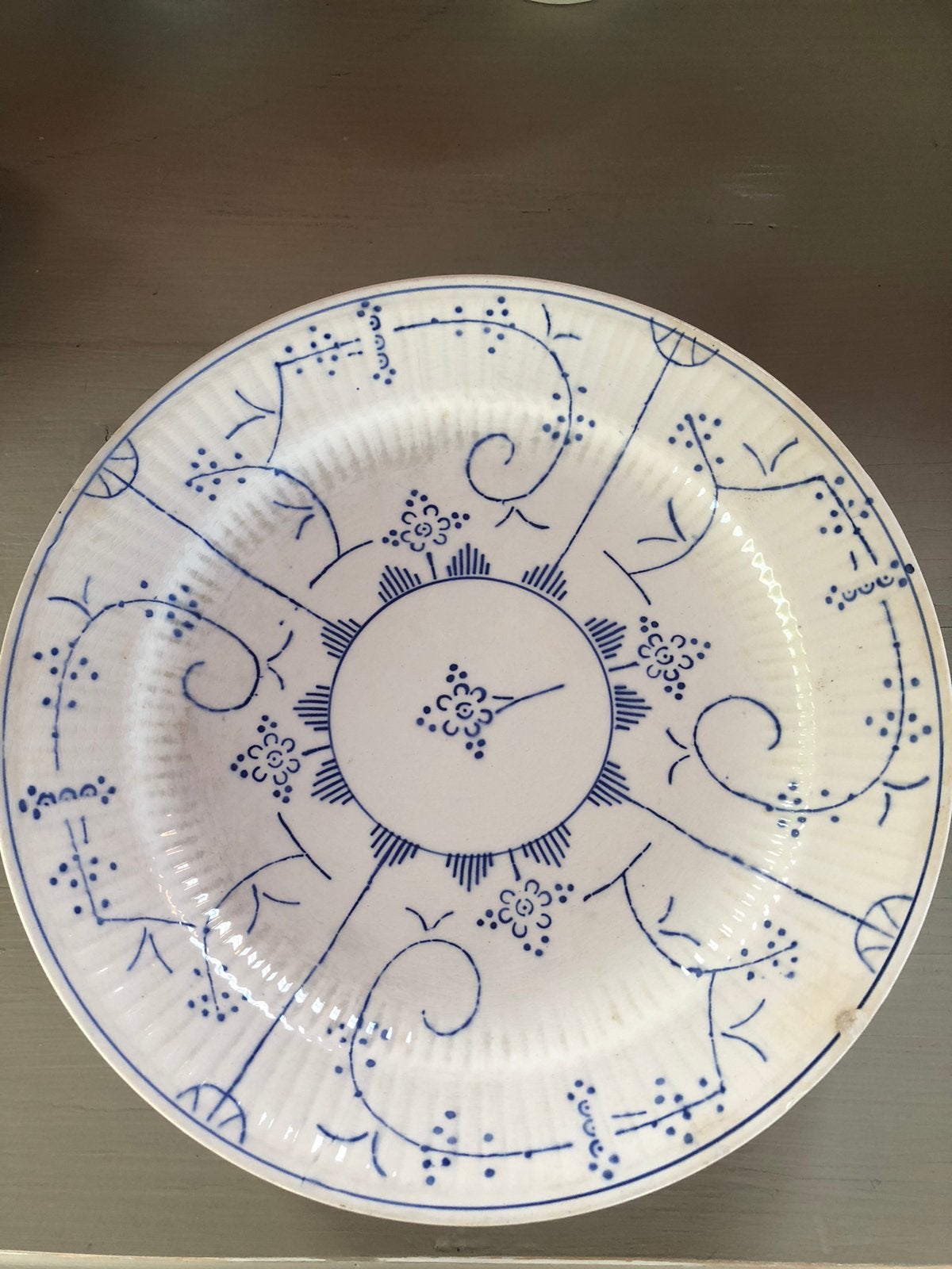 5 platte borden boch, Ophalen