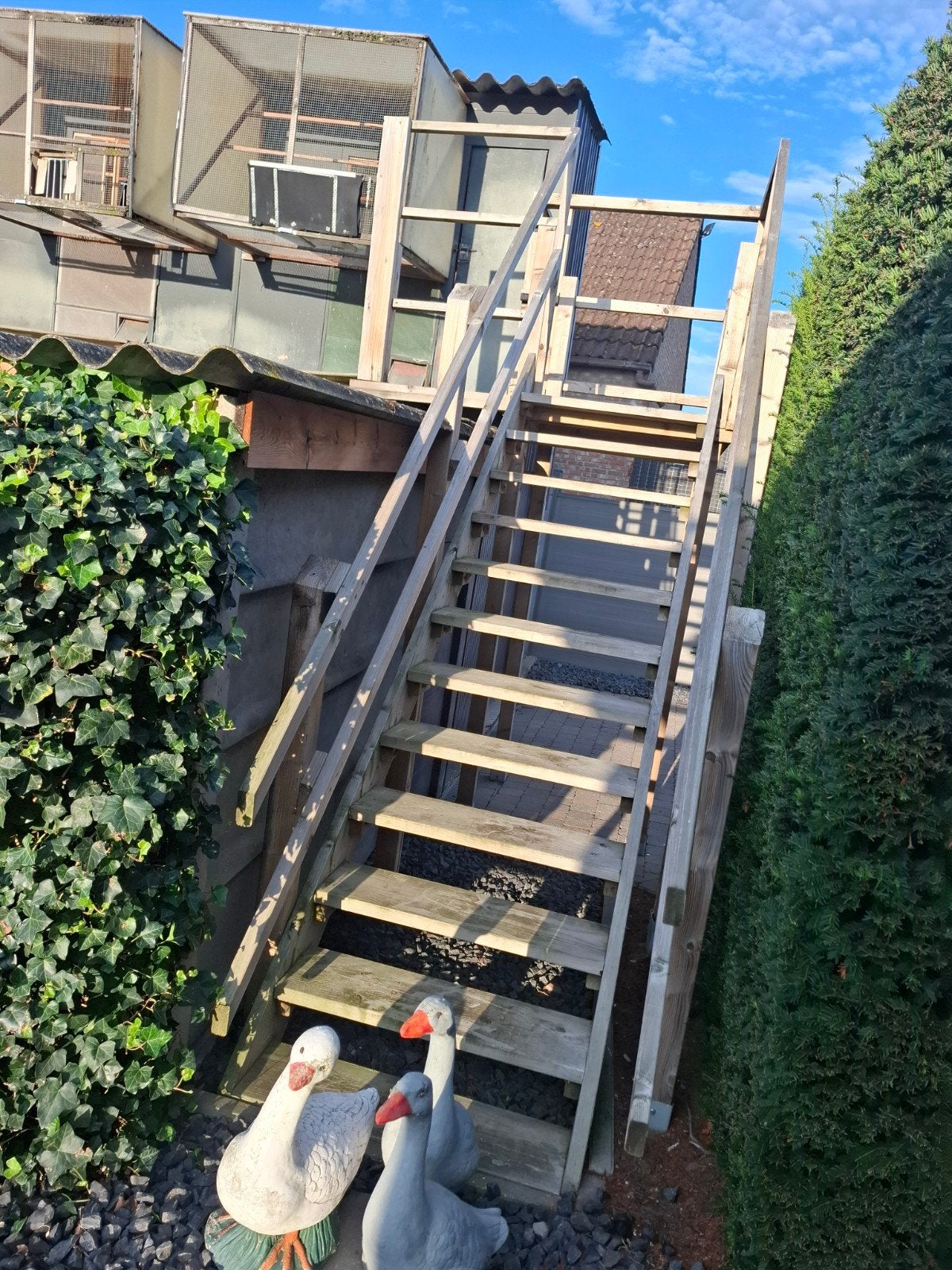 houten  trap, Ophalen, Trap