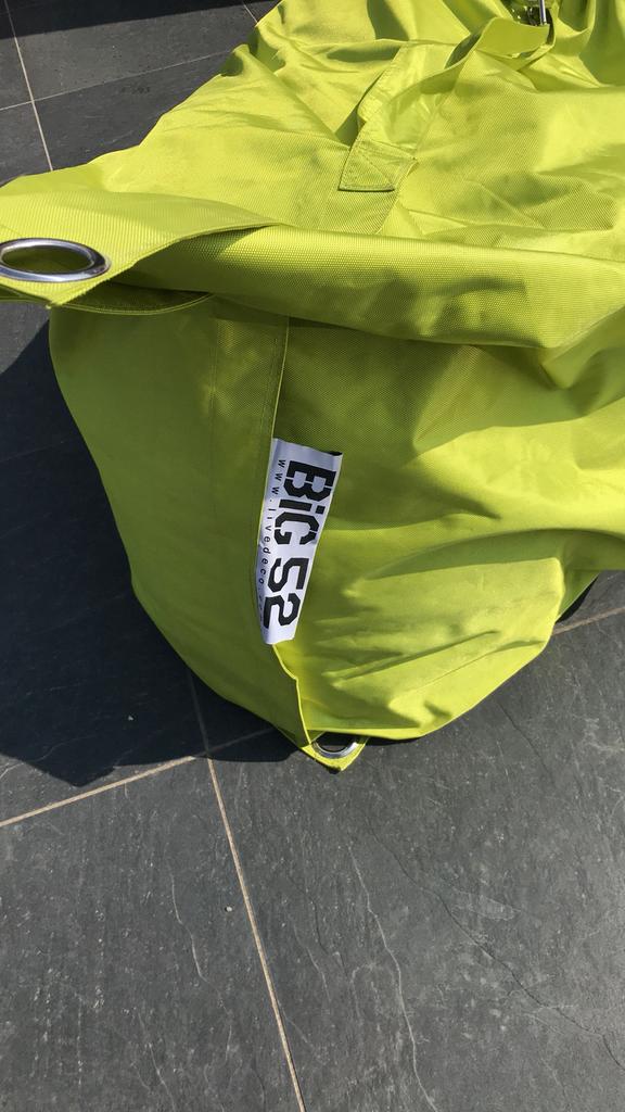 Grote Bigsac fluo groen liveDeco BIG 52 nooit gebruikt, Maison & Meubles, Sièges-poires, Comme neuf, Vert, Enlèvement