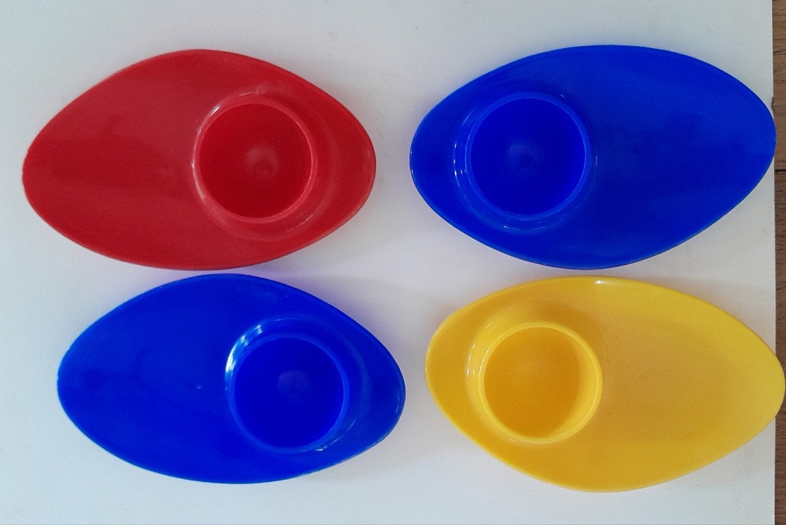 4 Retro eierdopjes Arthur Douglas Stacking Boat Cups.., Ophalen of Verzenden, Huis en Inrichting