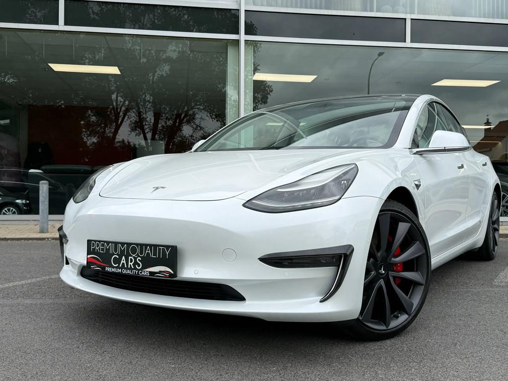 Tesla Model 3 AWD PERFORMANCE / PANO / 360°CAM / ZETELVERWA, Auto's, Tesla, Automaat, 4 deurs, Gebruikt, Euro 6