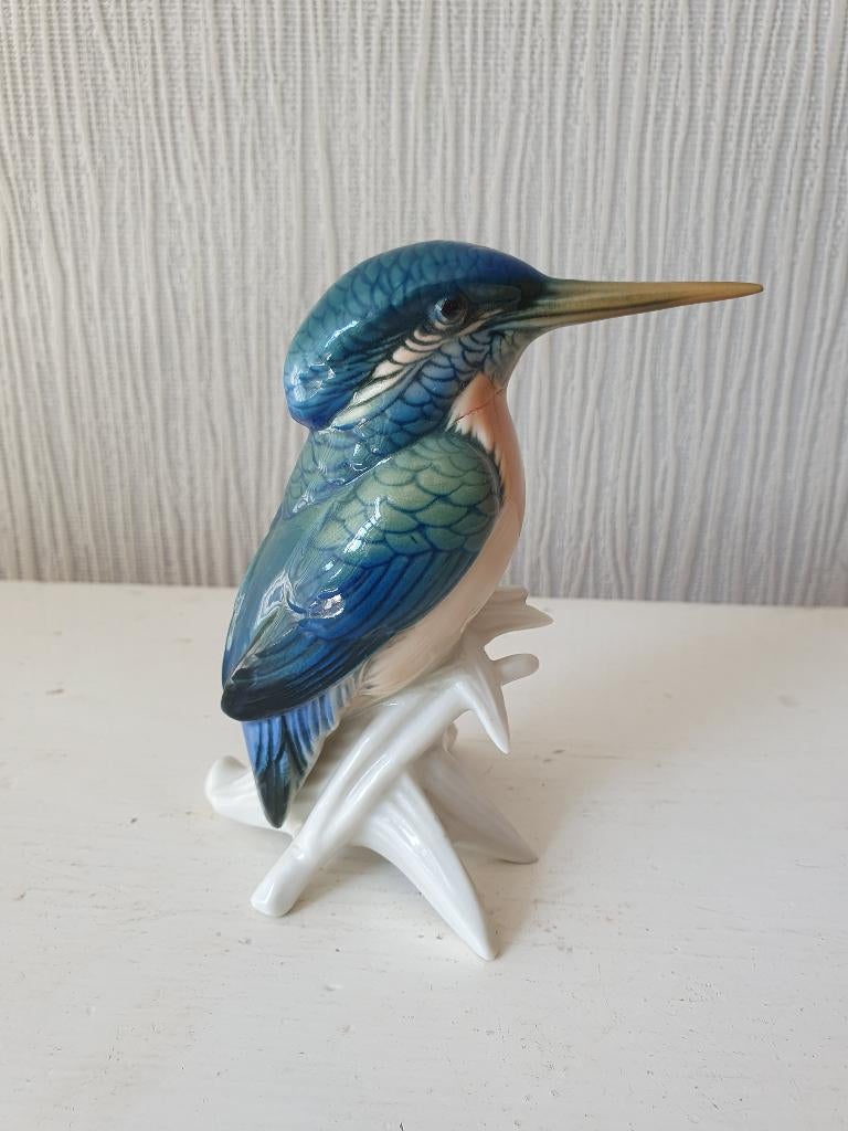 Porcelaine Karl Ens Kingfisher — modèle 7519 — vintage, Enlèvement ou Envoi