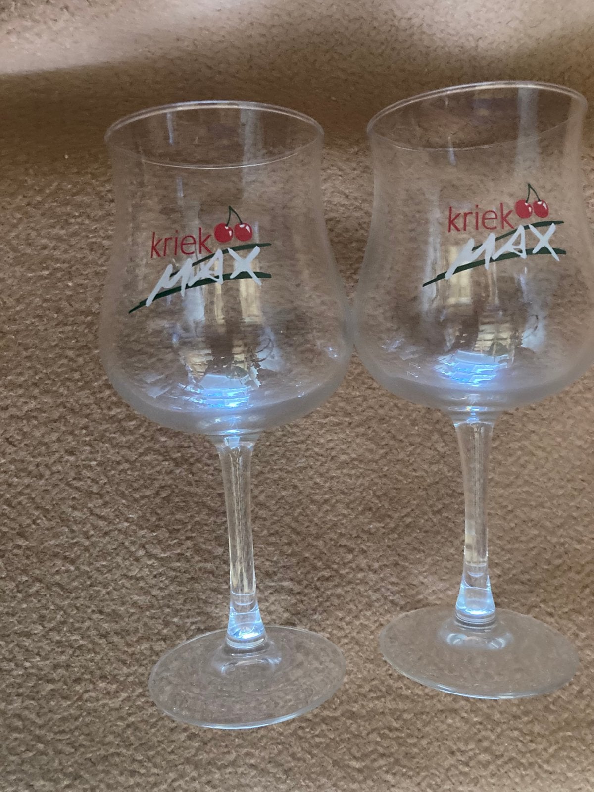 Duo, kriek max, Ophalen, Zo goed als nieuw, Glas of Glazen