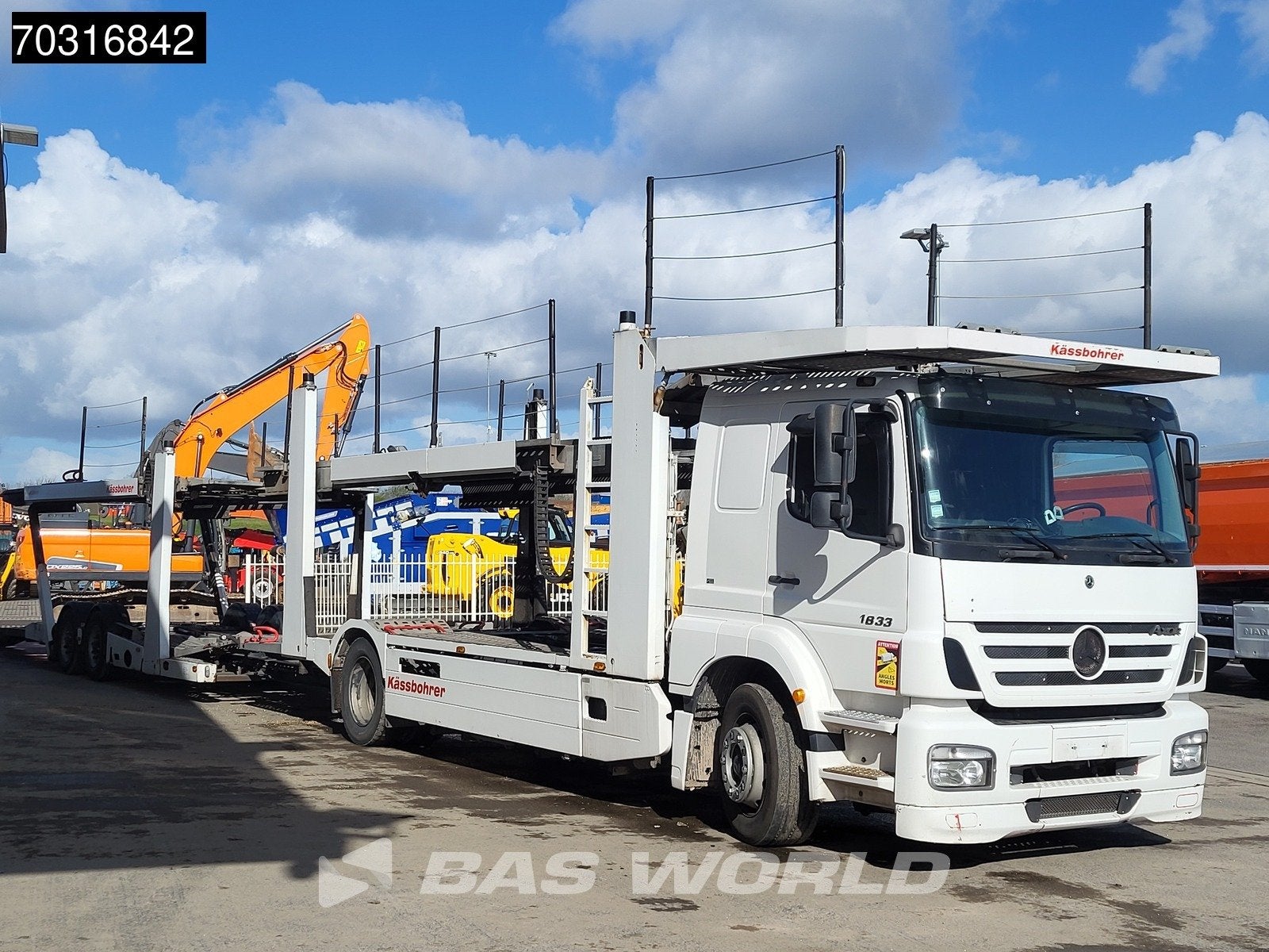 Mercedes Axor 1833 4X2 Kassbohrer SSV-01 car transporter com, Achat, Entreprise, Mercedes-Benz, Cruise Control