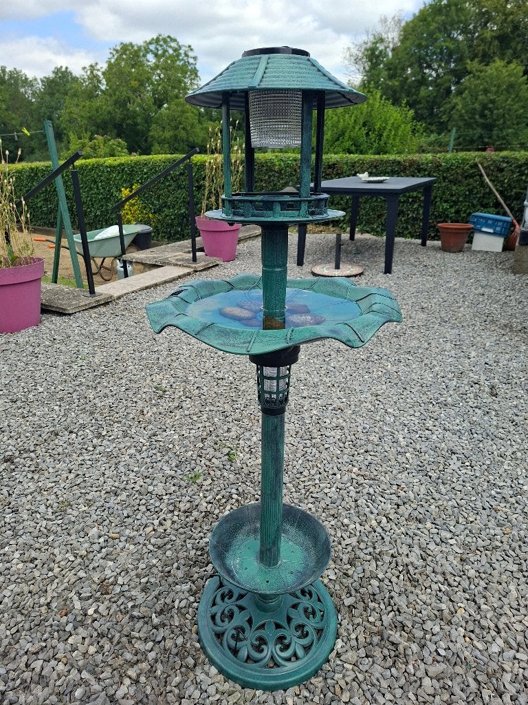 Abreuvoir + mangeoire + bain pour oiseaux, Jardin & Terrasse, Maisons & Bains d'oiseaux, Neuf, Enlèvement
