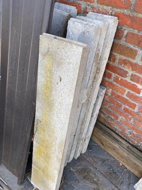 6 borduren voor in de grond (100x15) gratis, Tuin en Terras, Bielzen en Borduren, Ophalen, Gebruikt