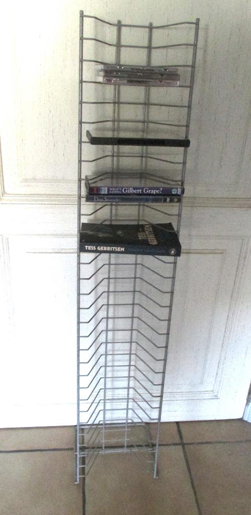 dvd rek metaal, Huis en Inrichting, Woonaccessoires | Cd- en Dvd-rekken, Ophalen, Gebruikt, Metaal, 25 tot 75 discs